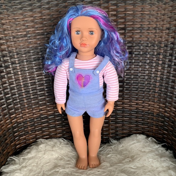 Our Generation Veronika 18" Fashion Doll with Blue/Purple Hair - Picture 1 of 8